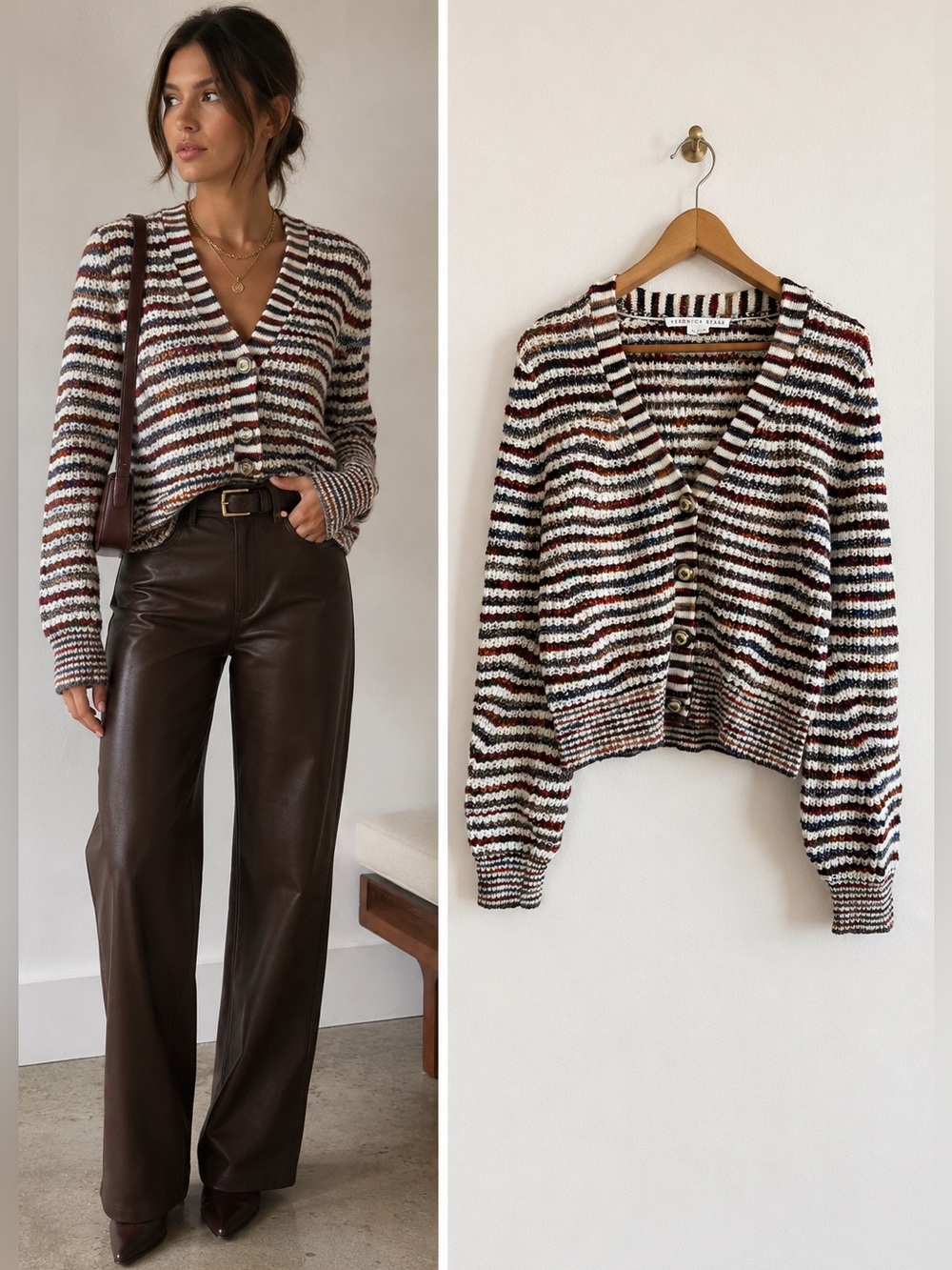 Veronica Beard Dolra Cable Knit Cardigan
